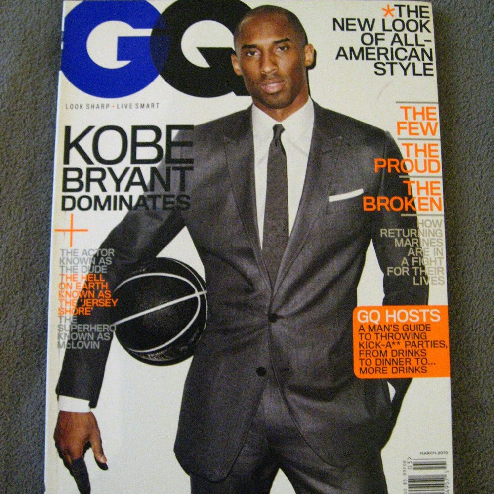 🏀 Kobe Bryant GQ Magazine March 2010 Magazine
